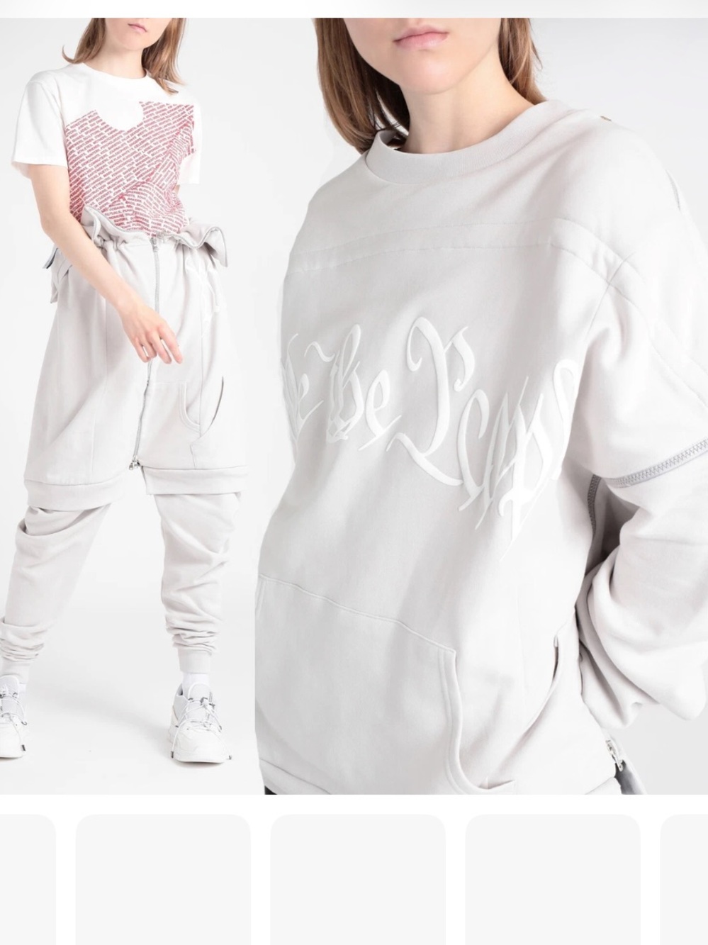 Amendment Convertible Sweatshirt -Trouser One Size